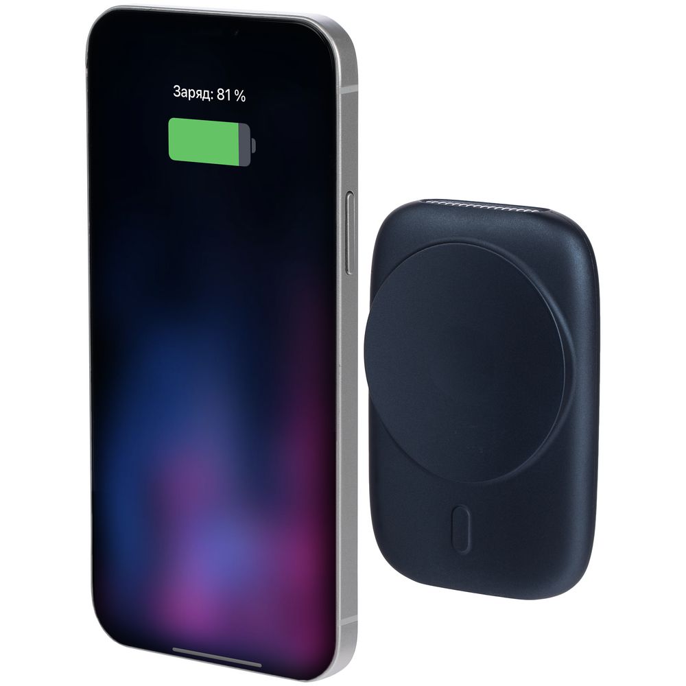 Универсальный магнитный аккумулятор Feel Motion, 5000 мАч, темно-синий — изображение 11