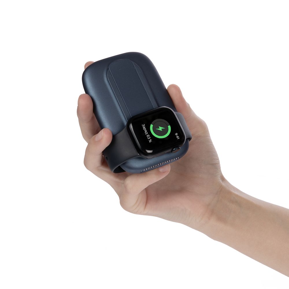 Универсальный магнитный аккумулятор Feel Motion, 5000 мАч, темно-синий — изображение 12