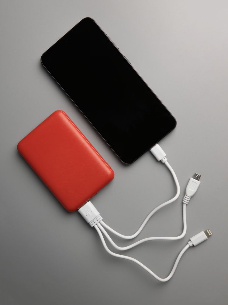 Внешний аккумулятор Uniscend Full Feel Type-C 5000 мАч, красный — изображение 8
