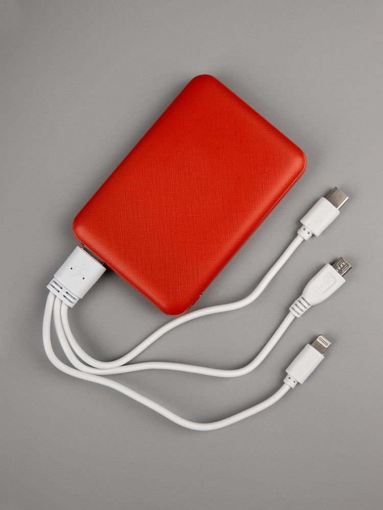 Внешний аккумулятор Uniscend Full Feel Type-C 5000 мАч, красный — изображение 6