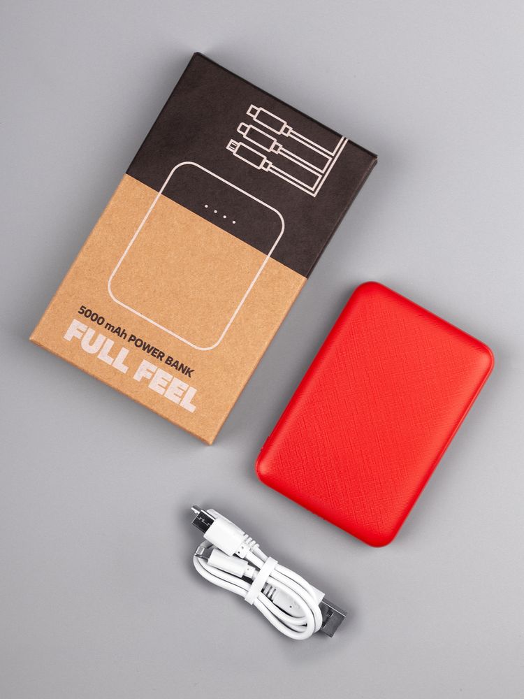 Внешний аккумулятор Uniscend Full Feel Type-C 5000 мАч, красный — изображение 9