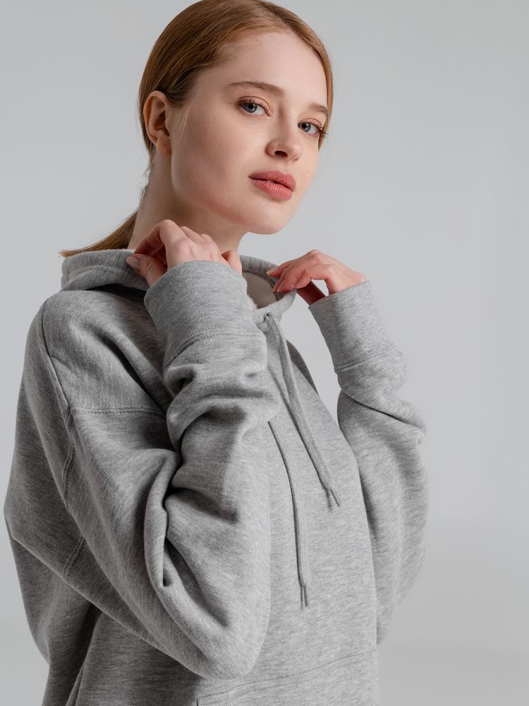 Толстовка с капюшоном Slam 320, серый меланж — изображение 11