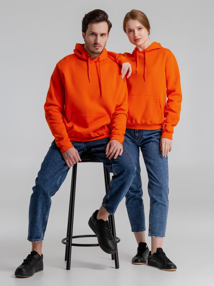 Толстовка с капюшоном Slam 320, оранжевая — изображение 13
