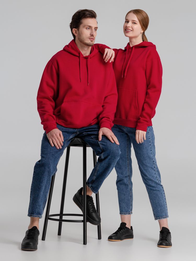 Толстовка с капюшоном Slam 320, бирюзовая — изображение 9