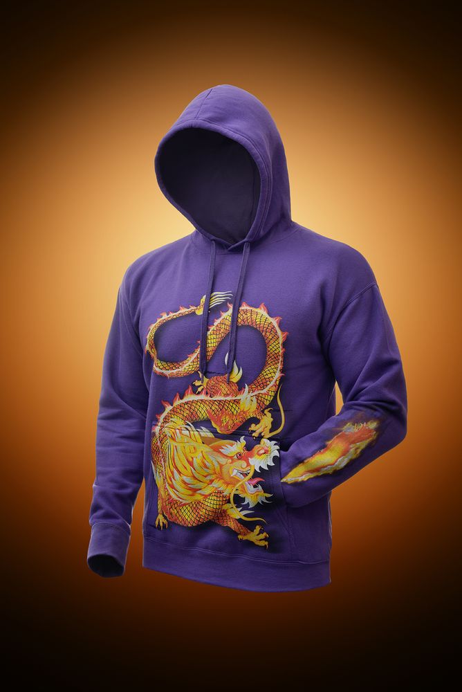 Толстовка с капюшоном Slam 320, фиолетовая — изображение 5