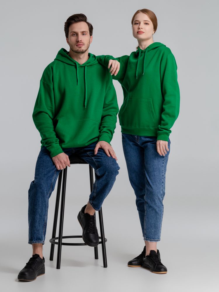 Толстовка с капюшоном Slam 320, ярко-зеленая — изображение 12