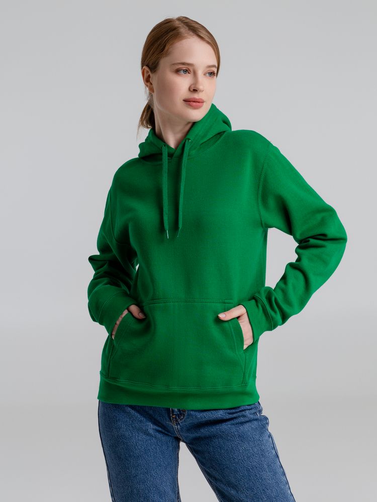 Толстовка с капюшоном Slam 320, ярко-зеленая — изображение 8