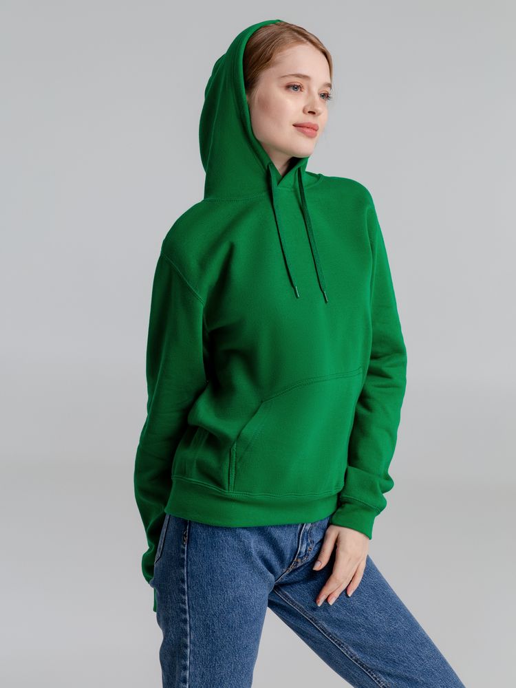 Толстовка с капюшоном Slam 320, ярко-зеленая — изображение 9