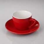 Чайная пара базовой формы Lotos, 250мл, красный