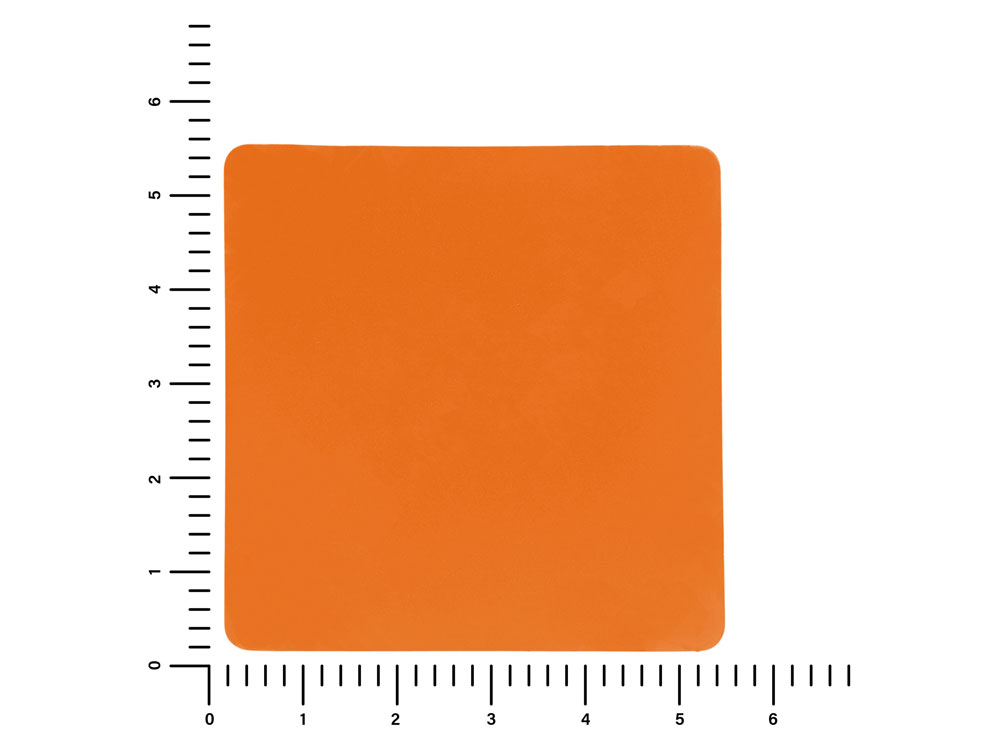 ПАТЧ КВАДРАТ soft-touch (оранжевый ) 5,5 х 5,5 см — изображение 2