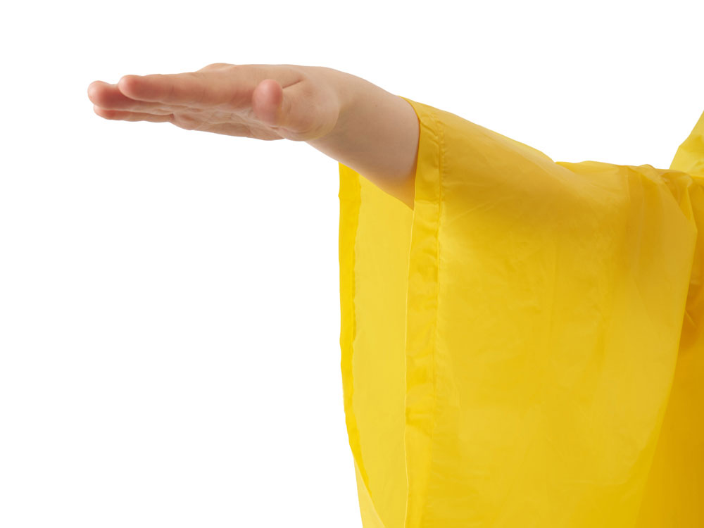 Пончо Hawaii c чехлом унисекс, желтый — изображение 7