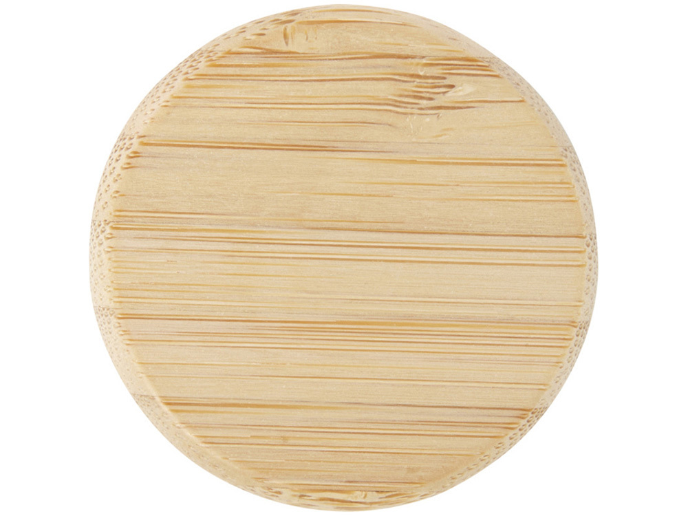 Стеклянная бутылка для воды Porto объемом 500 мл с силиконовой ручкой и бамбуковой крышкой - Синий — изображение 4