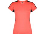 Футболка Suzuka женская, неоновый коралловый/черный