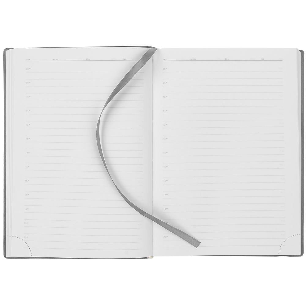 Ежедневник New Factor Metal, серый — изображение 7