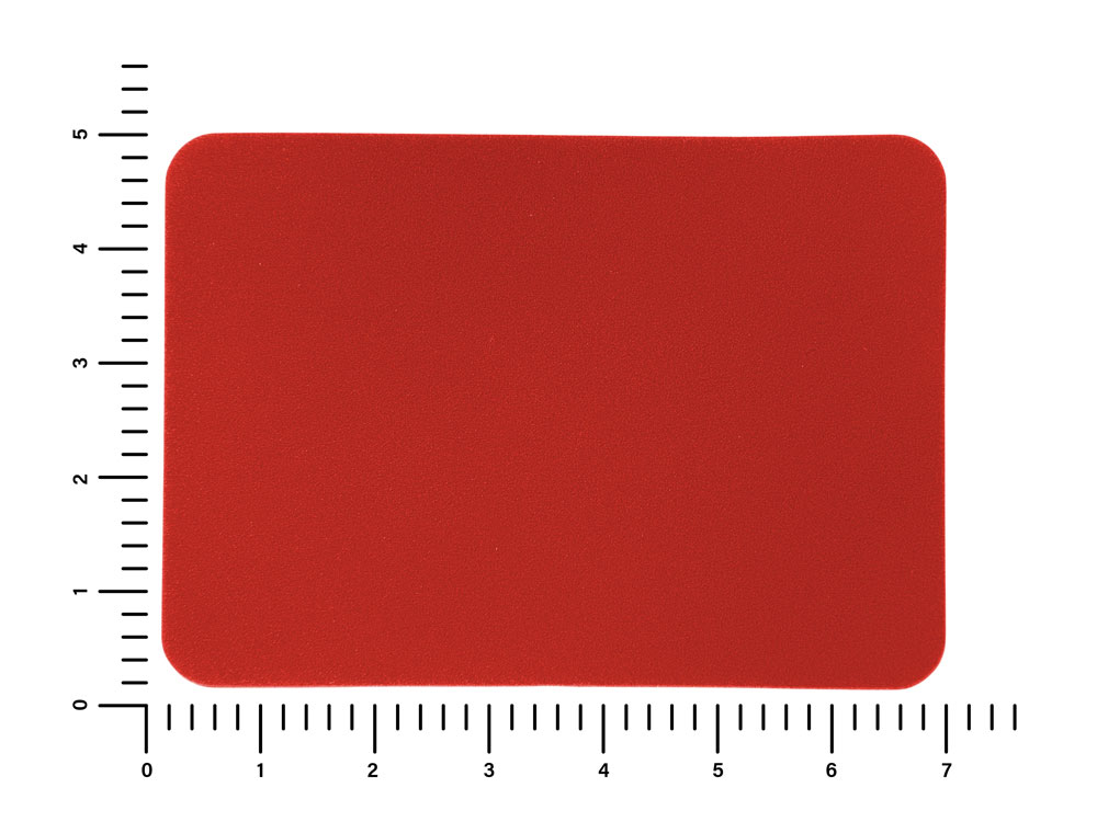 ПАТЧ ПРЯМОУГОЛНЫЙ nubuk (красный) 5,0 х 7,0 см — изображение 2