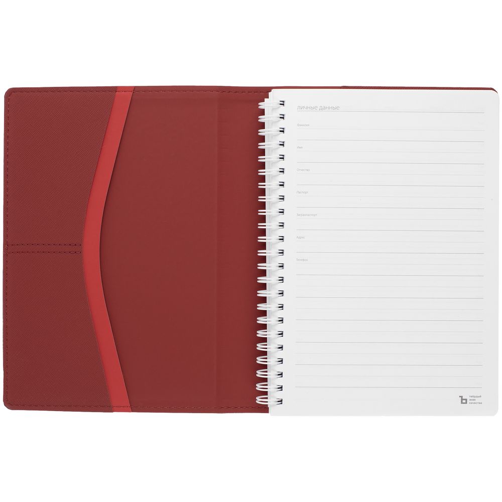 Ежедневник Spring Touch, недатированный, красный — изображение 4
