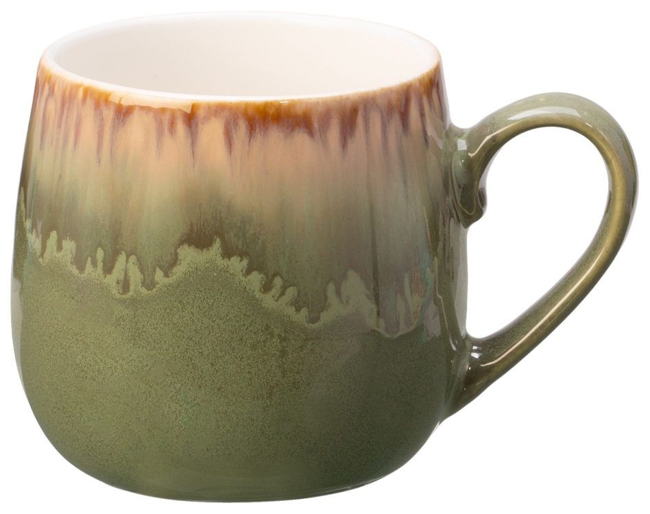 Кружка с вулканическим эффектом по краю Etna, 440 мл, оливковый — изображение 2