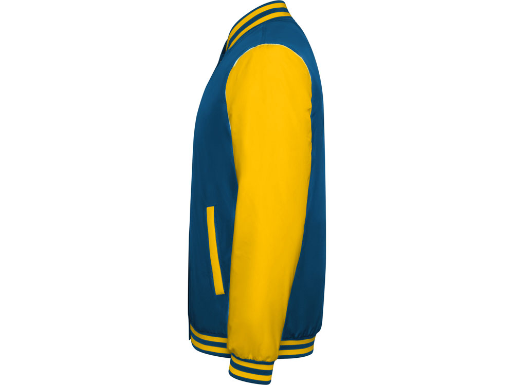 Бомбер утепленный California унисекс, кобальтовый/золотисто-желтый — изображение 3