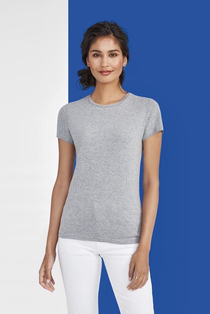 Футболка женская Miss 150, серый меланж — изображение 5