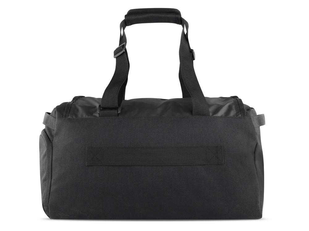 Сумка спортивная BUGATTI Blanc Delight, чёрная, нейлон RPET600D/тарпаулин/полиэстер, 47х23х28 см — изображение 6