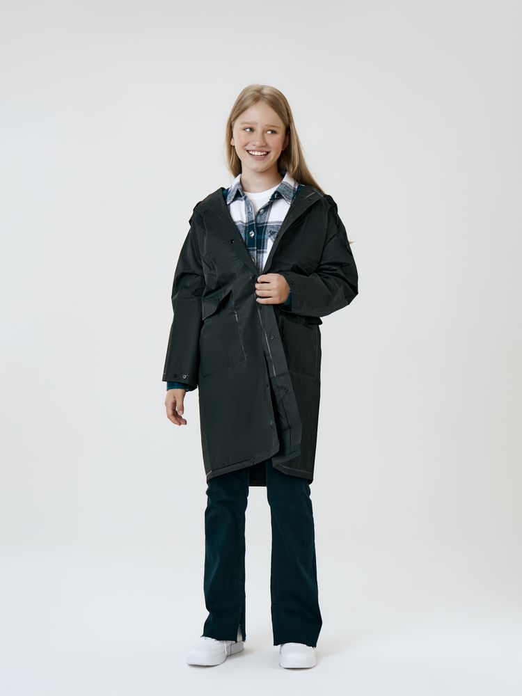 Дождевик детский RainDrop Kids, черный — изображение 8