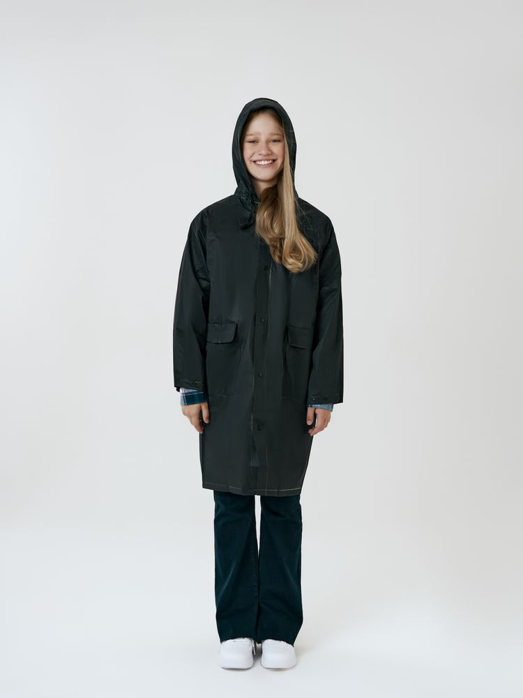 Дождевик детский RainDrop Kids, черный — изображение 9