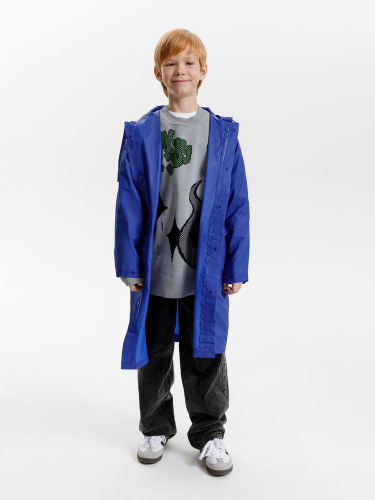 Дождевик детский RainDrop Kids, ярко-синий — изображение 9