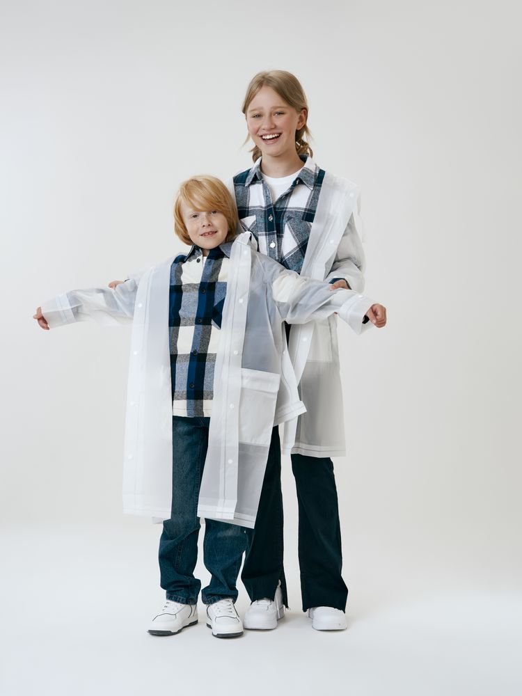 Дождевик детский RainDrop Kids, белый — изображение 13