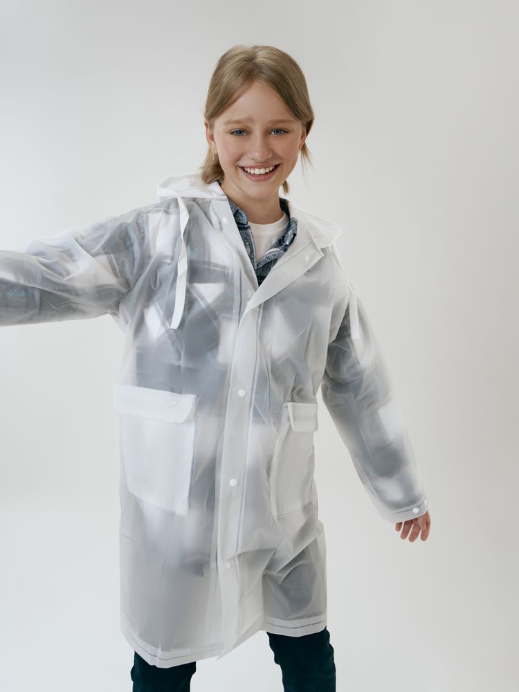 Дождевик детский RainDrop Kids, белый — изображение 8