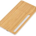 Беспроводное зарядное устройство-органайзер из бамбука Timber, натуральный/белый
