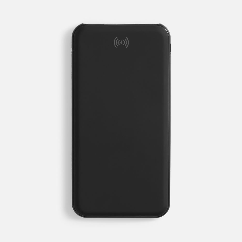 Аккумулятор с беспроводной зарядкой All Day Wireless, 10000 мАч, черный — изображение 2