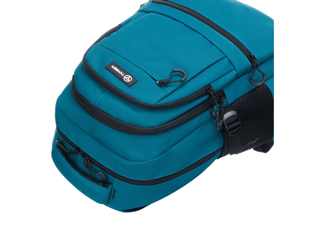 Рюкзак TORBER CLASS X, зелёный, 46 х 32 х 13 см + Мешок для сменной обуви в подарок! — изображение 8