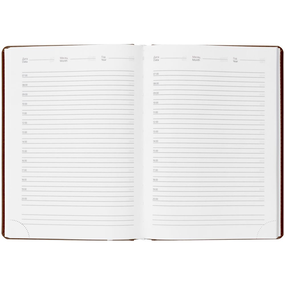 Ежедневник Nebraska, недатированный, бордовый — изображение 3