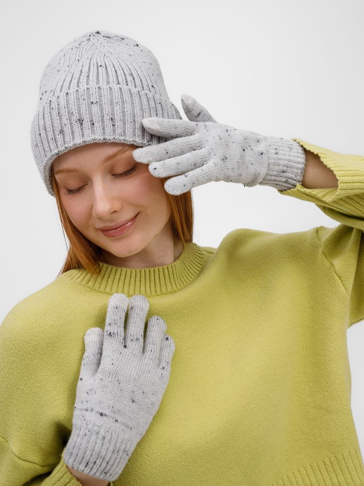 Перчатки сенсорные Spotti Senso, светло-серые — изображение 4