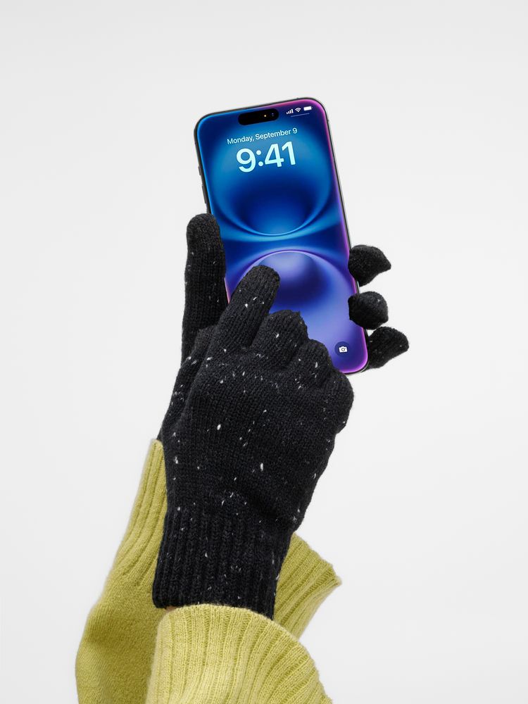 Перчатки сенсорные Spotti Senso, черные — изображение 3