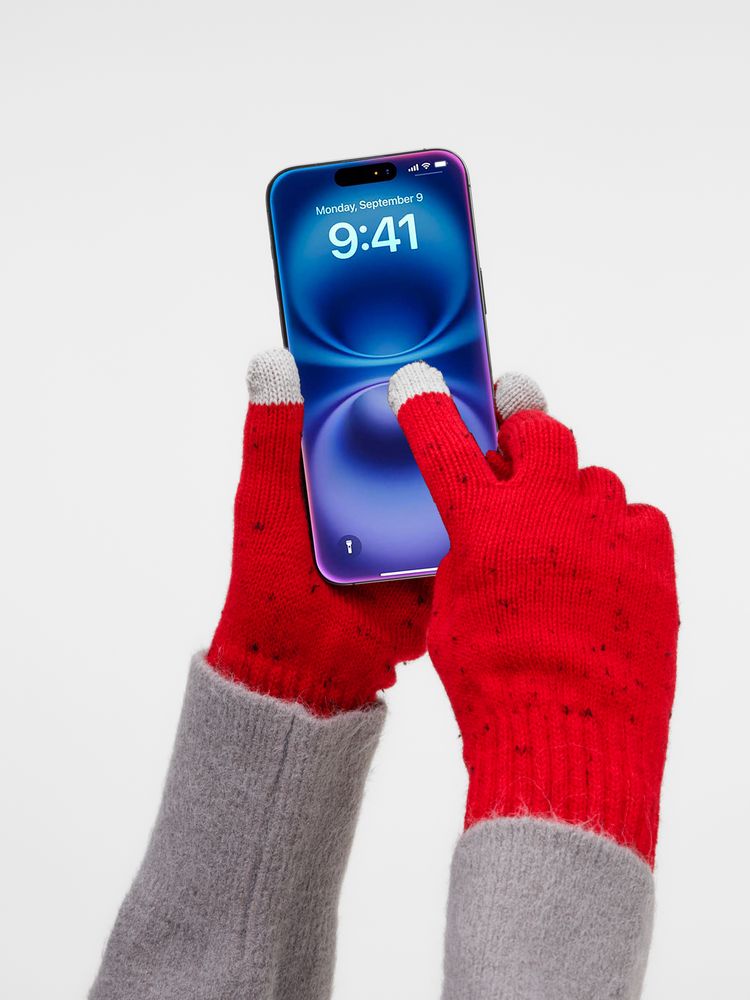 Перчатки сенсорные Spotti Senso, красные — изображение 3