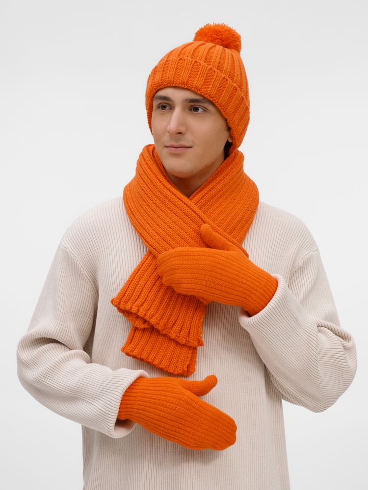 Варежки HappyGo, оранжевые — изображение 2