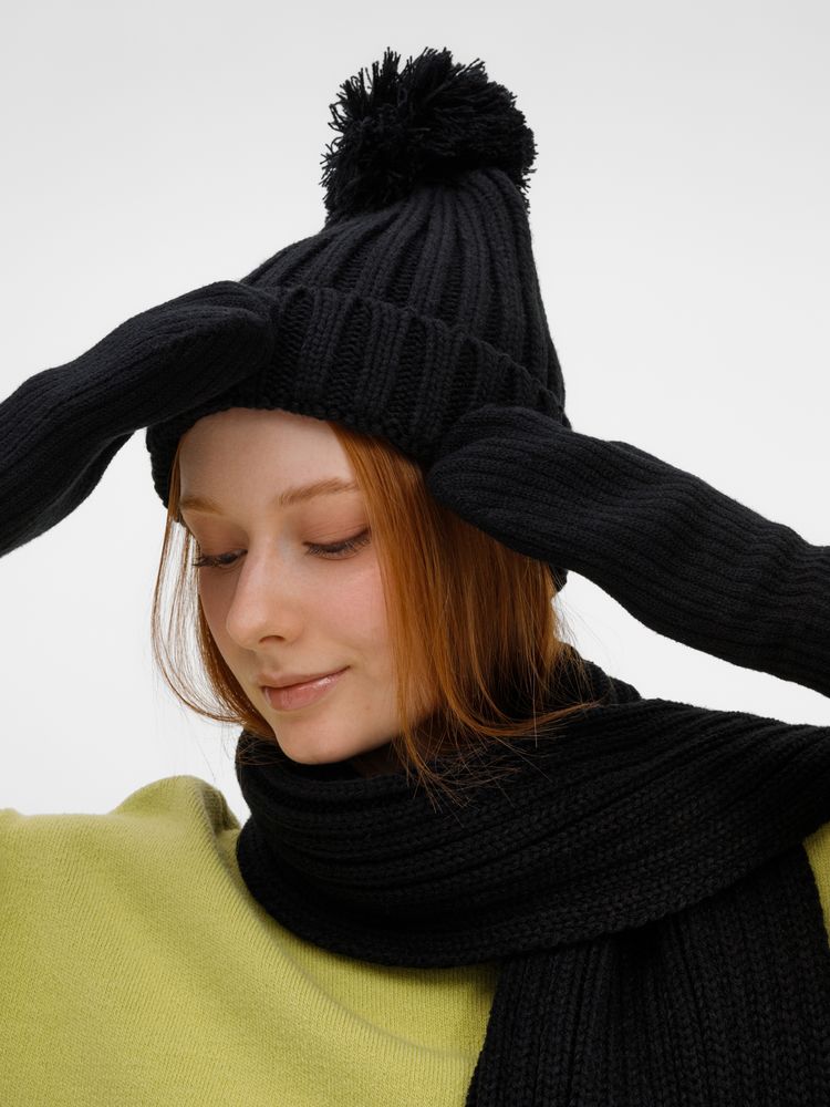 Варежки HappyGo, черные — изображение 3