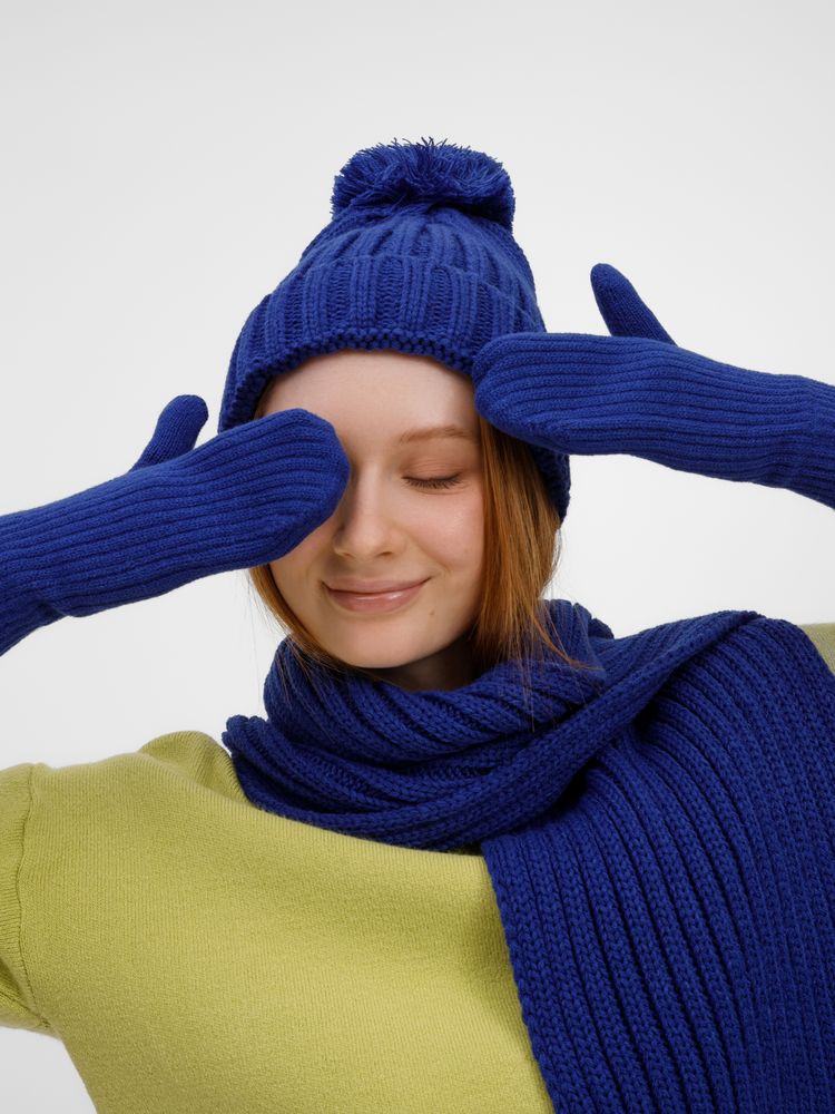 Варежки HappyGo, синие — изображение 2