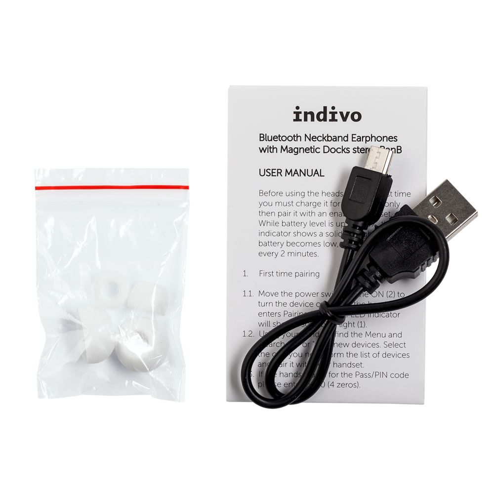 Bluetooth наушники stereoBand, ver.2, белые — изображение 4