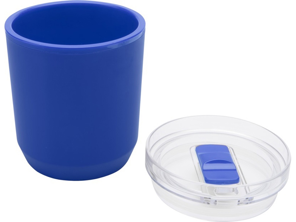 Hudson кружка из переработанного пластика с двойными стенками объемом 180 мл, синий — изображение 4