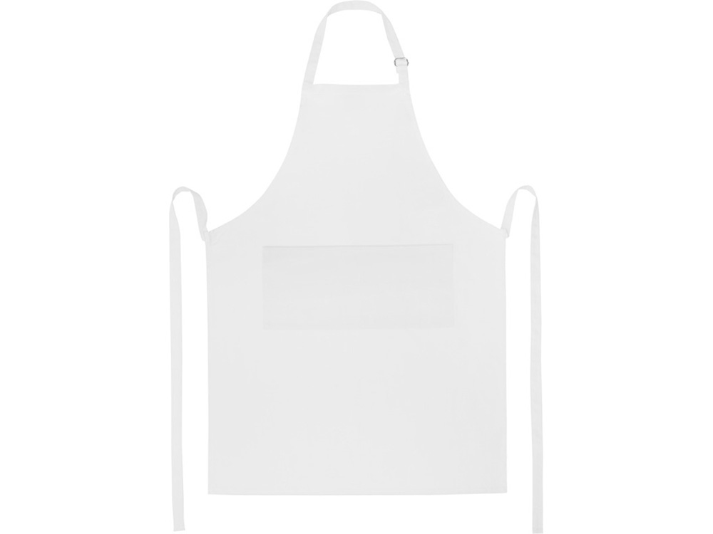 Фартук Andrea плотностью 240 г/м² с регулируемой завязкой на шее - Белый — изображение 2