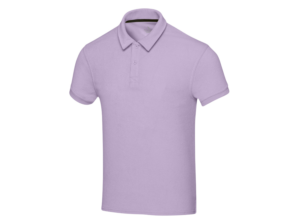 Рубашка поло унисекс Akoya из переработанного махрового материала - Lilac — изображение 5