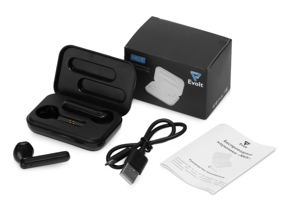 Беспроводные наушники TWS Mels, черный — изображение 5