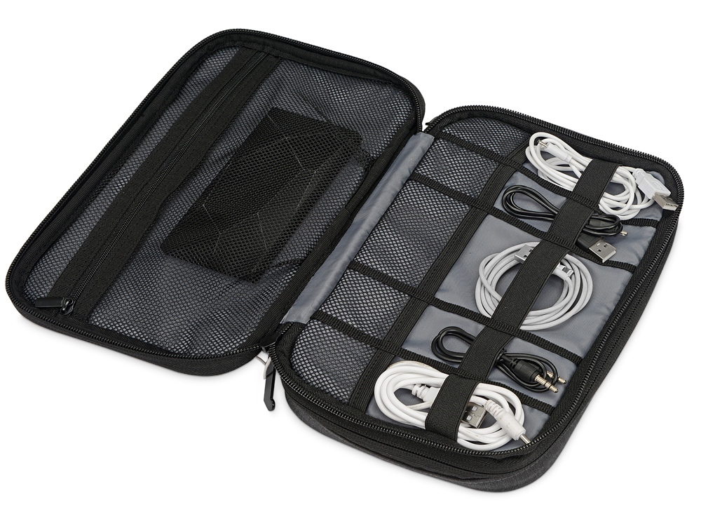 Органайзер для электроники District, темно-серый — изображение 4