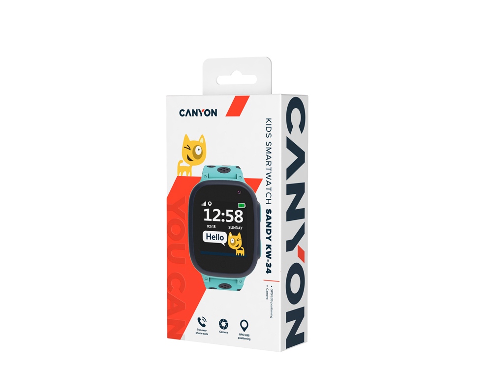 Детские часы Canyon Sandy KW-34, серо-голубой — изображение 6