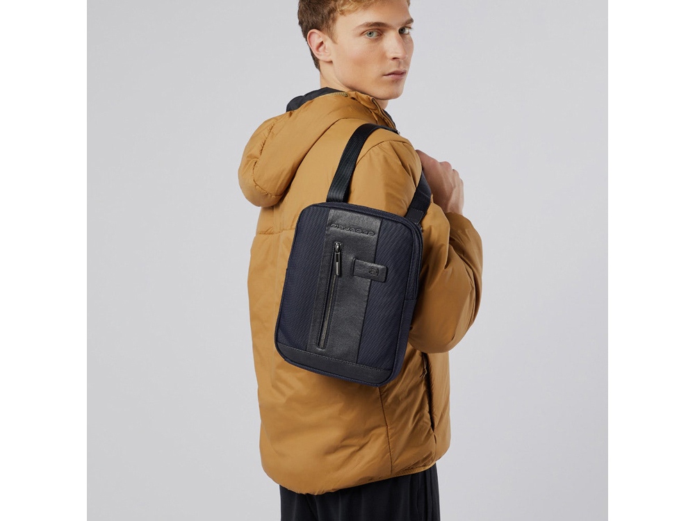 Сумка через плечо, Piquadro Brief, Черный — изображение 6