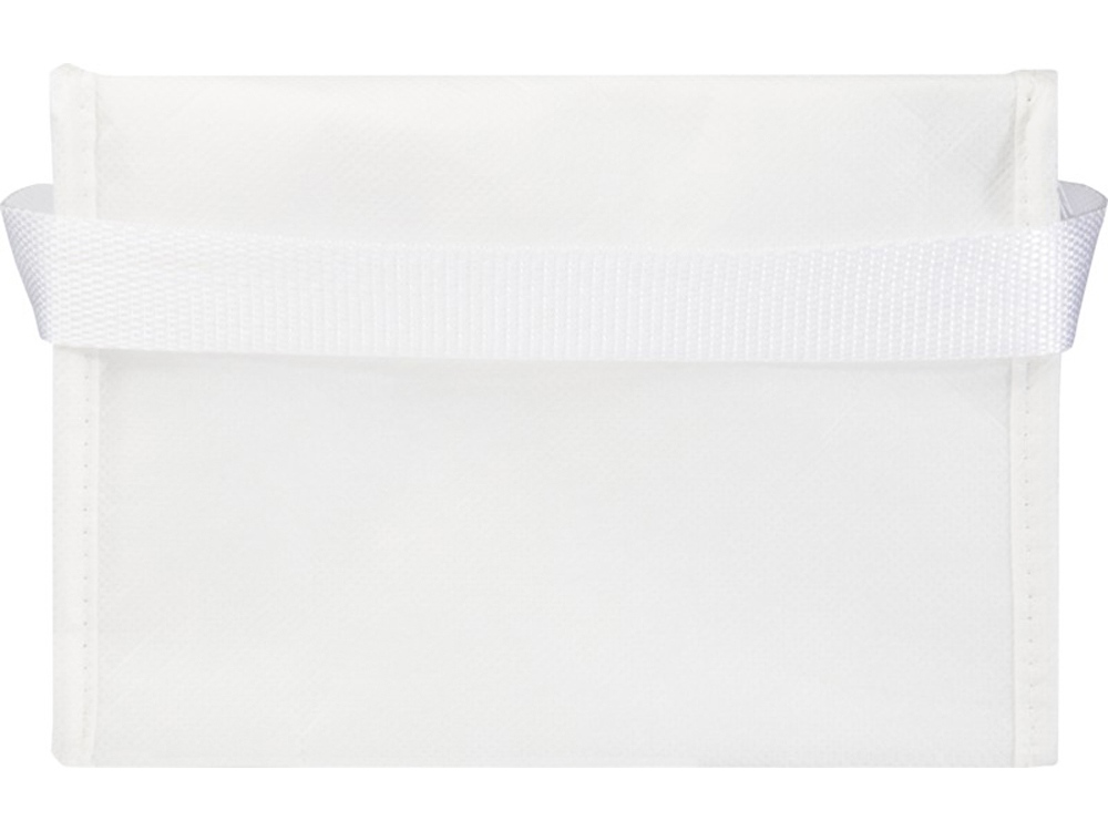 Spectrum нетканая сумка-холодильник, 4 л, на 6 банок, из переработанных материалов, белый — изображение 3