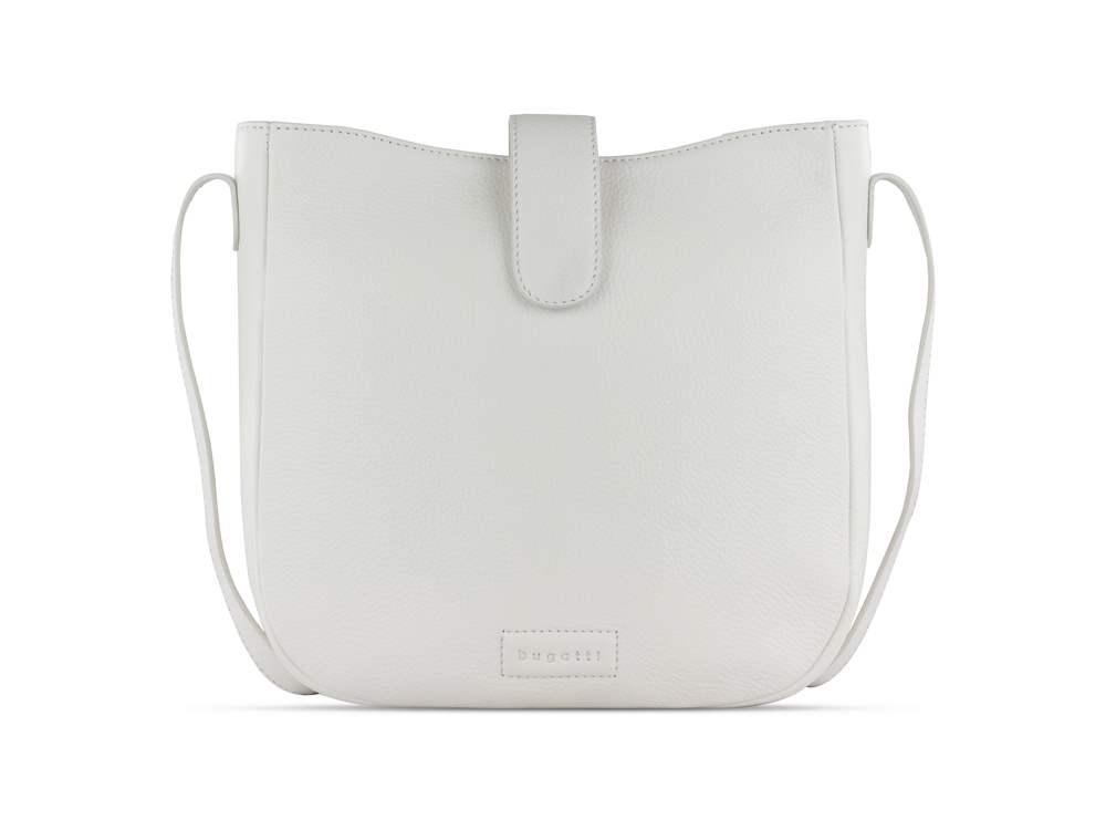 Сумка женская BUGATTI Elsa, белая, воловья кожа/полиэстер, 29х8х27 см — изображение 2