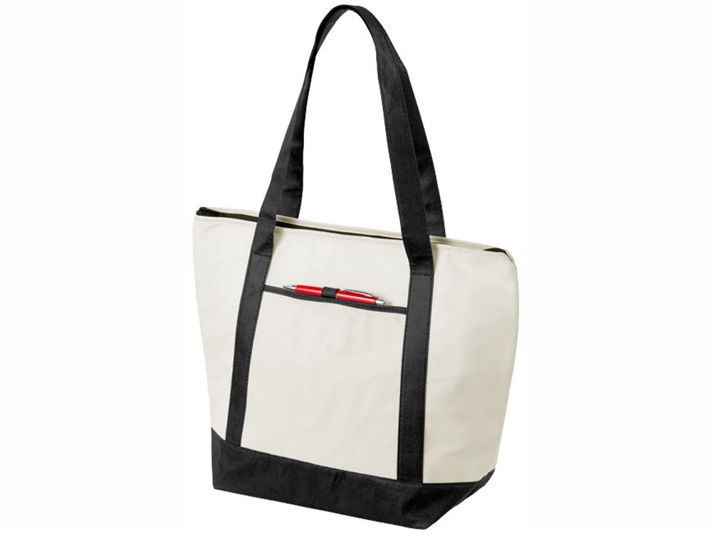 Сумка-холодильник Lighthouse, натуральный/черный — изображение 4